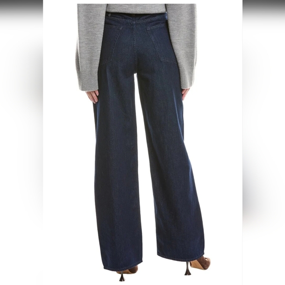 Rag & Bone Lori Mid Rise Wide Leg Jeans In Mid-Rinse Combo Size 30 - Picture 2 of 7